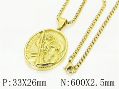 HY Wholesale Necklaces Stainless Steel 316L Jewelry Necklaces-HY41N0214HLC