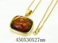 HY Wholesale Necklaces Stainless Steel 316L Jewelry Necklaces-HY15N0173HPS