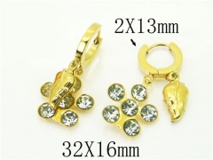 HY Wholesale Earrings 316L Stainless Steel Popular Jewelry Earrings-HY43E0586MV