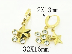 HY Wholesale Earrings 316L Stainless Steel Popular Jewelry Earrings-HY43E0601MS