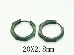 HY Wholesale Earrings 316L Stainless Steel Popular Jewelry Earrings-HY75E0171KC