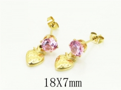 HY Wholesale Earrings 316L Stainless Steel Popular Jewelry Earrings-HY43E0666KC