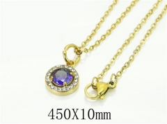 HY Wholesale Necklaces Stainless Steel 316L Jewelry Necklaces-HY15N0179WMJ