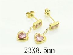 HY Wholesale Earrings 316L Stainless Steel Popular Jewelry Earrings-HY80E0808EML