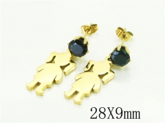 HY Wholesale Earrings 316L Stainless Steel Popular Jewelry Earrings-HY43E0660KR