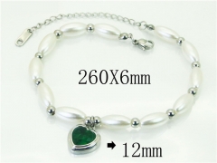 HY Wholesale Bracelets 316L Stainless Steel Jewelry Bracelets-HY80B1737NV