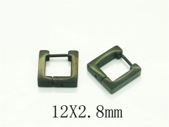 HY Wholesale Earrings 316L Stainless Steel Popular Jewelry Earrings-HY75E0161KG