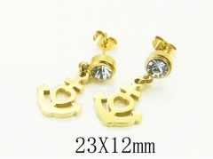 HY Wholesale Earrings 316L Stainless Steel Popular Jewelry Earrings-HY43E0672KS