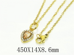 HY Wholesale Necklaces Stainless Steel 316L Jewelry Necklaces-HY15N0206FMJ