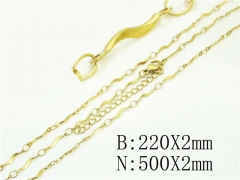 HY Wholesale Stainless Steel 316L Necklaces Bracelets Sets-HY70S0551YNL
