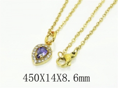 HY Wholesale Necklaces Stainless Steel 316L Jewelry Necklaces-HY15N0201VMJ