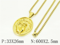 HY Wholesale Necklaces Stainless Steel 316L Jewelry Necklaces-HY41N0215HLB