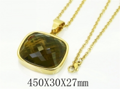HY Wholesale Necklaces Stainless Steel 316L Jewelry Necklaces-HY15N0170HPT