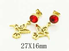 HY Wholesale Earrings 316L Stainless Steel Popular Jewelry Earrings-HY43E0676KR