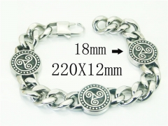 HY Wholesale Bracelets 316L Stainless Steel Jewelry Bracelets-HY22B0518JUU