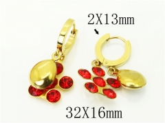 HY Wholesale Earrings 316L Stainless Steel Popular Jewelry Earrings-HY43E0617MA