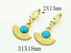 HY Wholesale Earrings 316L Stainless Steel Popular Jewelry Earrings-HY43E0532OB