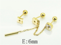 HY Wholesale Earrings 316L Stainless Steel Popular Jewelry Earrings-HY80E0812MC