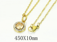 HY Wholesale Necklaces Stainless Steel 316L Jewelry Necklaces-HY15N0183XMJ