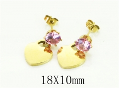 HY Wholesale Earrings 316L Stainless Steel Popular Jewelry Earrings-HY43E0670KF