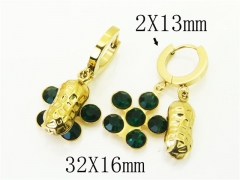 HY Wholesale Earrings 316L Stainless Steel Popular Jewelry Earrings-HY43E0622ME