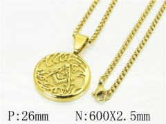 HY Wholesale Necklaces Stainless Steel 316L Jewelry Necklaces-HY41N0210HLW