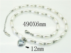 HY Wholesale Necklaces Stainless Steel 316L Jewelry Necklaces-HY80N0716OR