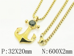 HY Wholesale Necklaces Stainless Steel 316L Jewelry Necklaces-HY41N0218HIF