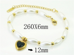 HY Wholesale Bracelets 316L Stainless Steel Jewelry Bracelets-HY80B1742CNL