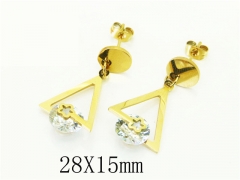 HY Wholesale Earrings 316L Stainless Steel Popular Jewelry Earrings-HY43E0680AKL
