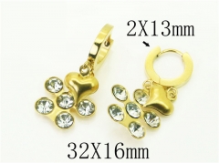 HY Wholesale Earrings 316L Stainless Steel Popular Jewelry Earrings-HY43E0581MS