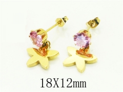 HY Wholesale Earrings 316L Stainless Steel Popular Jewelry Earrings-HY43E0667KV
