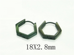 HY Wholesale Earrings 316L Stainless Steel Popular Jewelry Earrings-HY75E0169KB