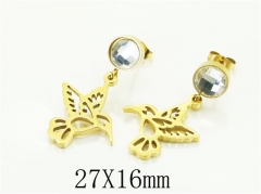 HY Wholesale Earrings 316L Stainless Steel Popular Jewelry Earrings-HY43E0675KY