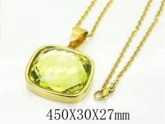 HY Wholesale Necklaces Stainless Steel 316L Jewelry Necklaces-HY15N0169HPT