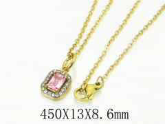 HY Wholesale Necklaces Stainless Steel 316L Jewelry Necklaces-HY15N0221AMJ