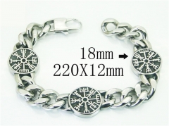 HY Wholesale Bracelets 316L Stainless Steel Jewelry Bracelets-HY22B0513JQQ