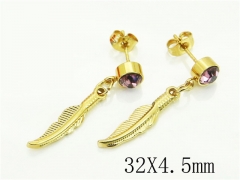 HY Wholesale Earrings 316L Stainless Steel Popular Jewelry Earrings-HY60E1586JD