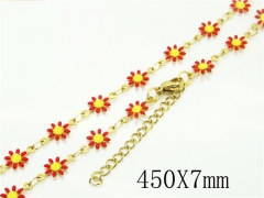HY Wholesale Necklaces Stainless Steel 316L Jewelry Necklaces-HY39N0716PR