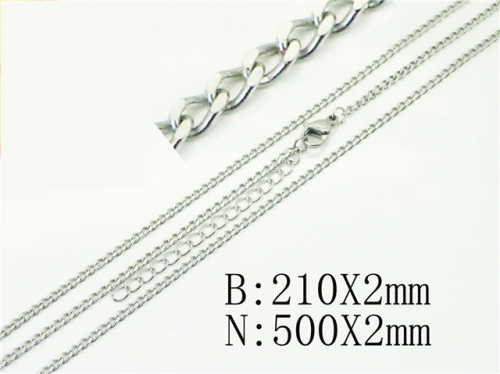 HY Wholesale Stainless Steel 316L Necklaces Bracelets Sets-HY70S0558JD