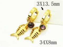 HY Wholesale Earrings 316L Stainless Steel Popular Jewelry Earrings-HY60E1534CJO