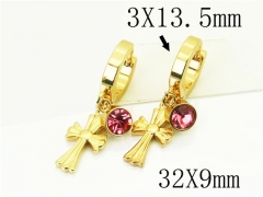 HY Wholesale Earrings 316L Stainless Steel Popular Jewelry Earrings-HY60E1560BJO