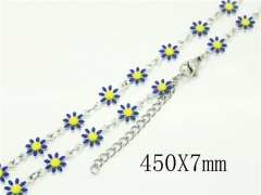 HY Wholesale Necklaces Stainless Steel 316L Jewelry Necklaces-HY39N0712OR