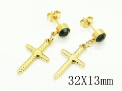 HY Wholesale Earrings 316L Stainless Steel Popular Jewelry Earrings-HY60E1608JY