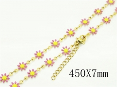 HY Wholesale Necklaces Stainless Steel 316L Jewelry Necklaces-HY39N0715PT