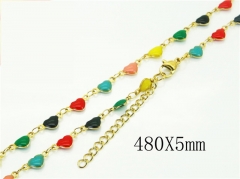 HY Wholesale Necklaces Stainless Steel 316L Jewelry Necklaces-HY39N0726OW