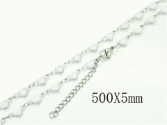HY Wholesale Necklaces Stainless Steel 316L Jewelry Necklaces-HY39N0720ME