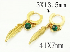 HY Wholesale Earrings 316L Stainless Steel Popular Jewelry Earrings-HY60E1509BJO
