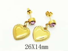 HY Wholesale Earrings 316L Stainless Steel Popular Jewelry Earrings-HY60E1651JD