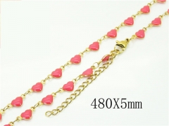 HY Wholesale Necklaces Stainless Steel 316L Jewelry Necklaces-HY39N0724OE